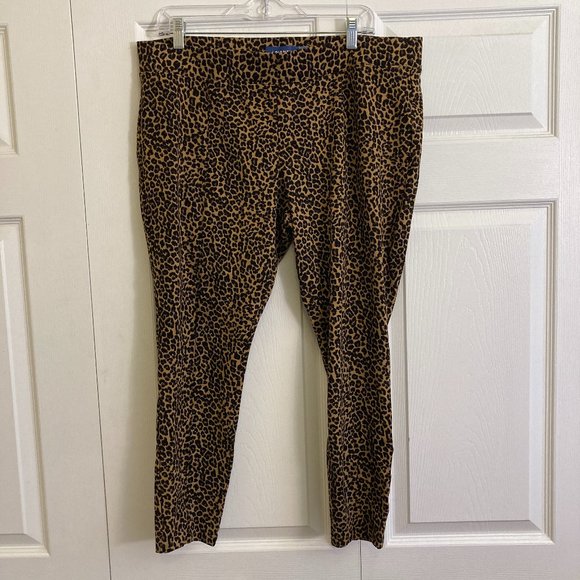 Old Navy Cheetah Print Stevie Jeggings Women's Size XL Stretch Knit - Picture 1 of 3